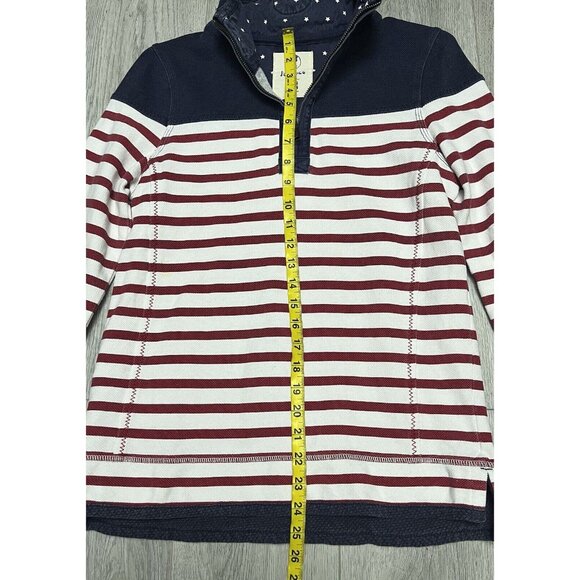 Fat Face American Flag Pullover Striped 1/4 Zip Distressed USA Men’s Size Small - Picture 4 of 5